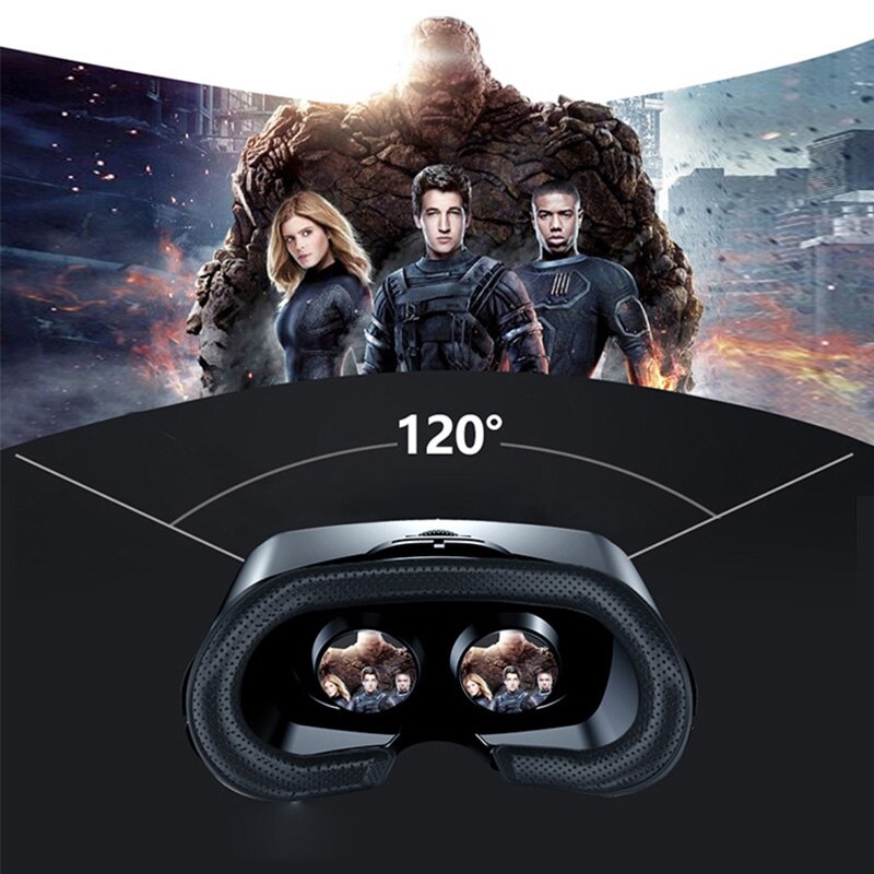 VGR Pro 3D VR Glasses Virtual Reality Full Screen Visual Wide Angle VR Glasses Box for 5 to 7 inch Smartphone Eyeglasses