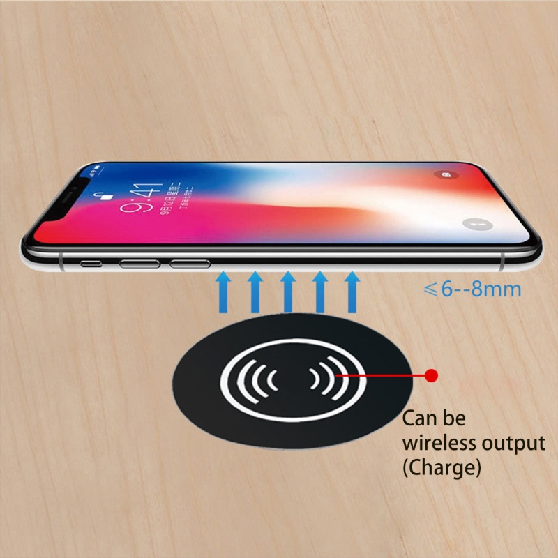 Embedded Desk Wireless Charger Headphone Wireless Charging Desktop Grommet Power Wireless Charging Pad 7.5/10W