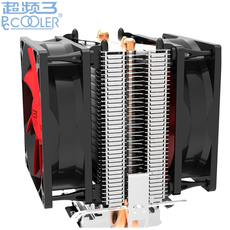 Dual-fan 2 heatpipe CPU Cooler cooling for Intel LGA1151 775 1150 1155 radiator for AMD CPU fan PcCooler S80Ex