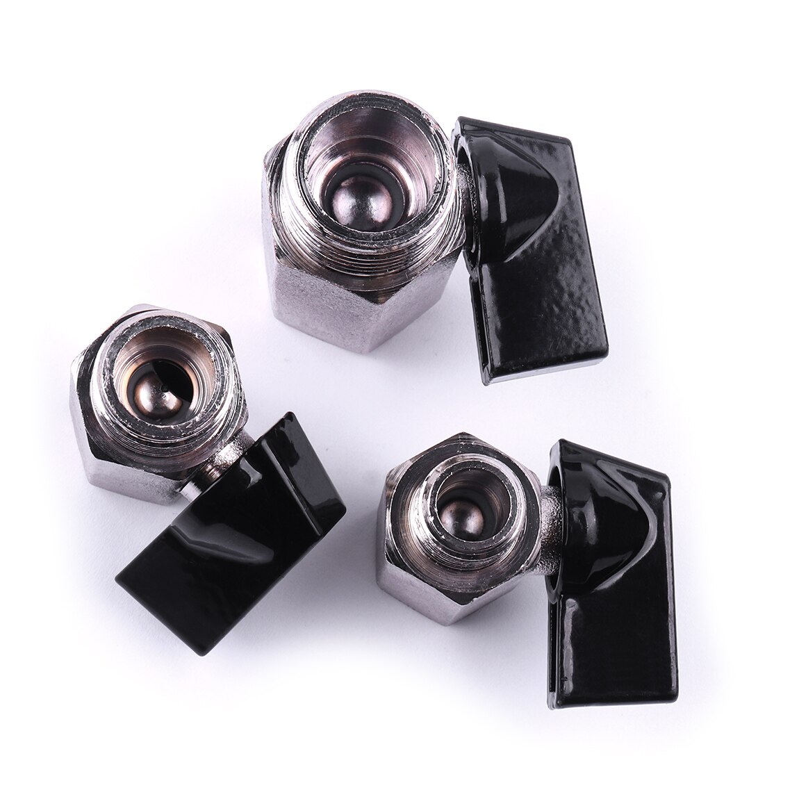 Mini válvula de esfera reta de cobre, válvula esfregada para artesanato resistente a altas temperaturas de cobre com válvula de jateado para óleo de ar e água