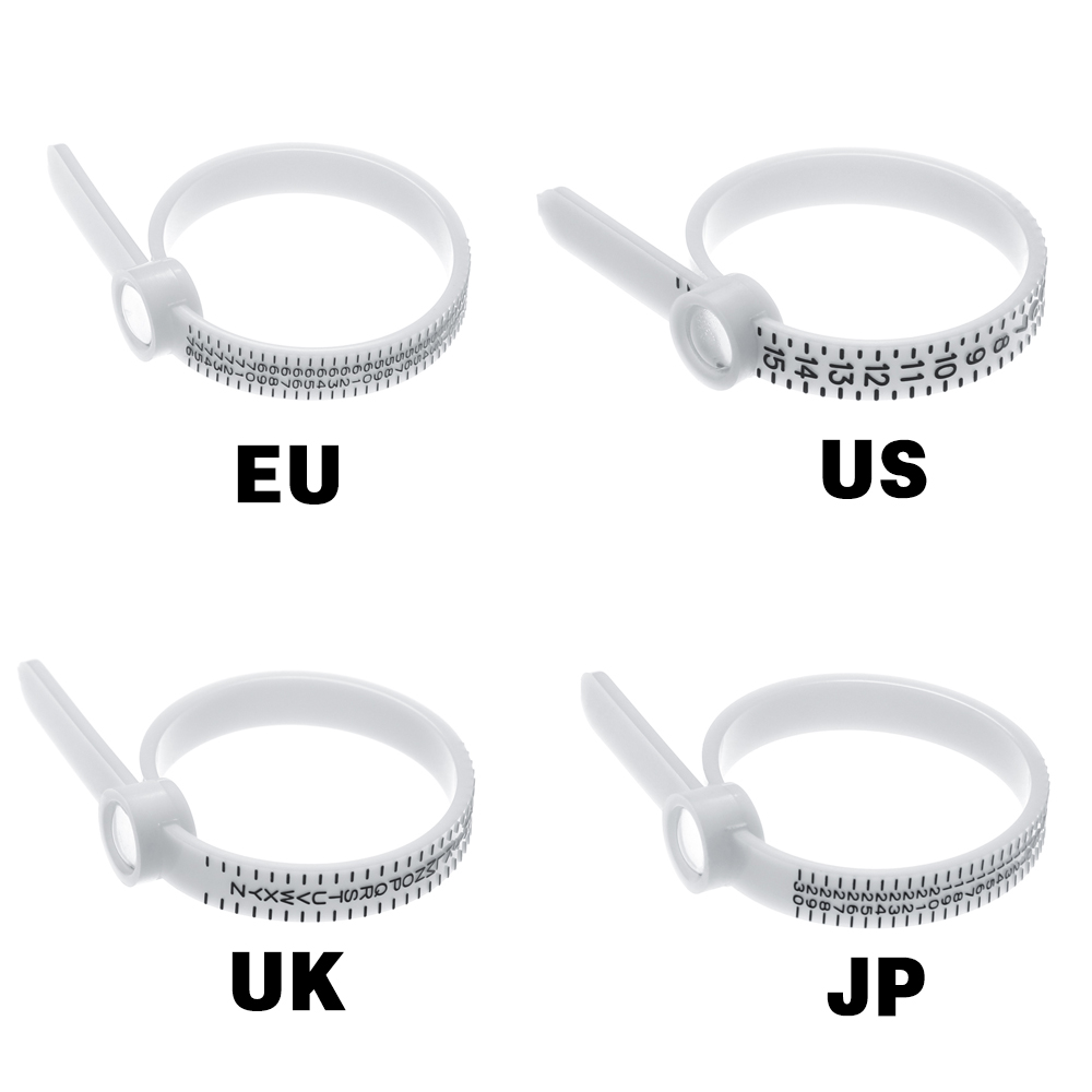 Pierścień Sizer środek z lupa palec Gauge oryginalny Tester palec cewki pierścień narzędzie rozmiar UK/US/ue/JP rozmiar miara pierścień Sizer