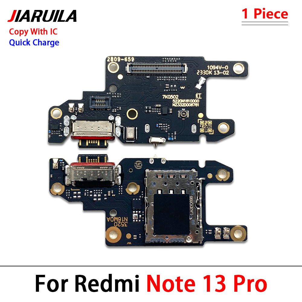 USB Charger Charging Port Dock Connector Microphone Flex Cable For Xiaomi Redmi 12C Note 12 4G 13 Pro Plus 5G 12s Fast charging: PURPLE