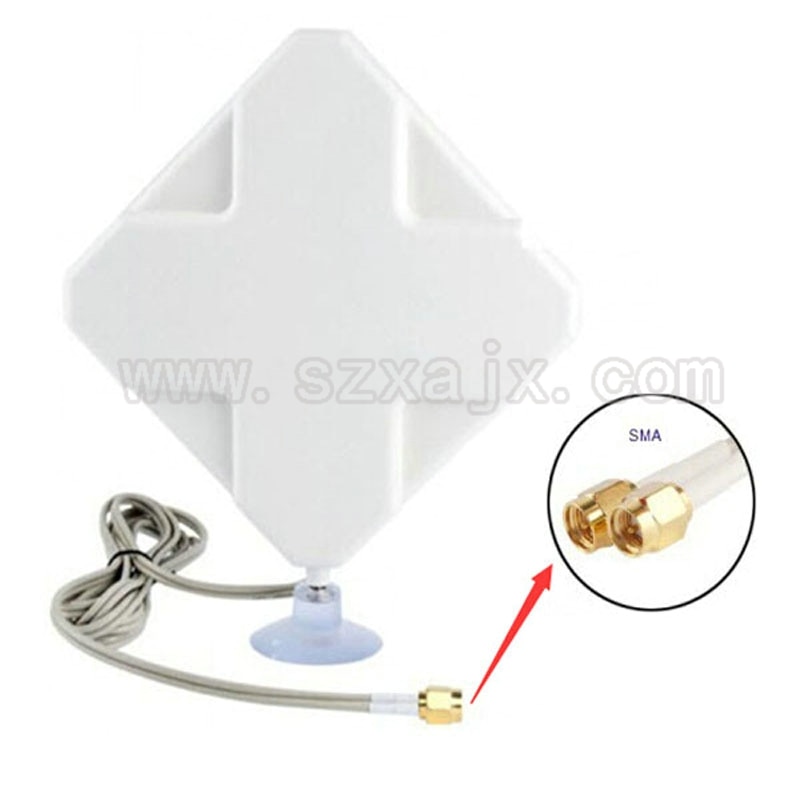 JX Antenna 4G Omni antenna 35dBi 2xSMA TS9 CRC9 connector for 3G 4G Router USB Modem: SMA