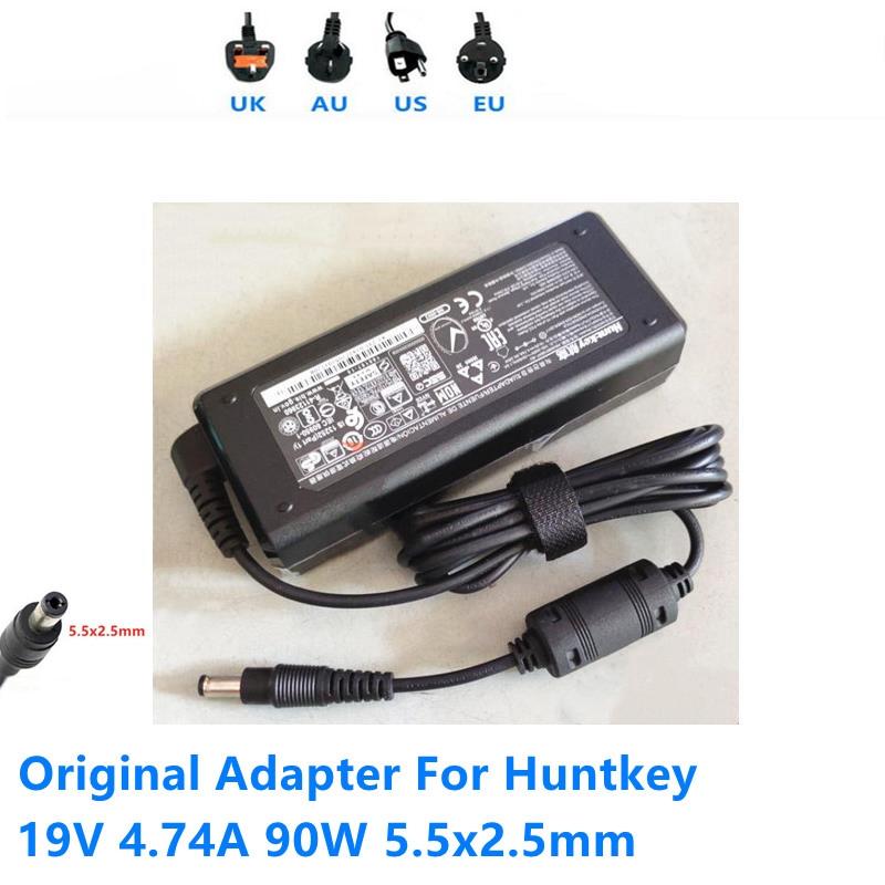 Original 19V 4.74A 90W AC DC Adapter For Huntkey HKA09019047-6U HKA09019047-6D Intel NUC all in one Laptop Power Supply Charger