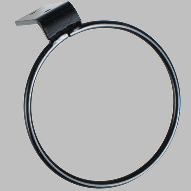 Bloempot Houder Ring Wandmontage Metalen Planter Haken Hangers Muur Beugel, 3 Pack, Zwart, 8 Inch