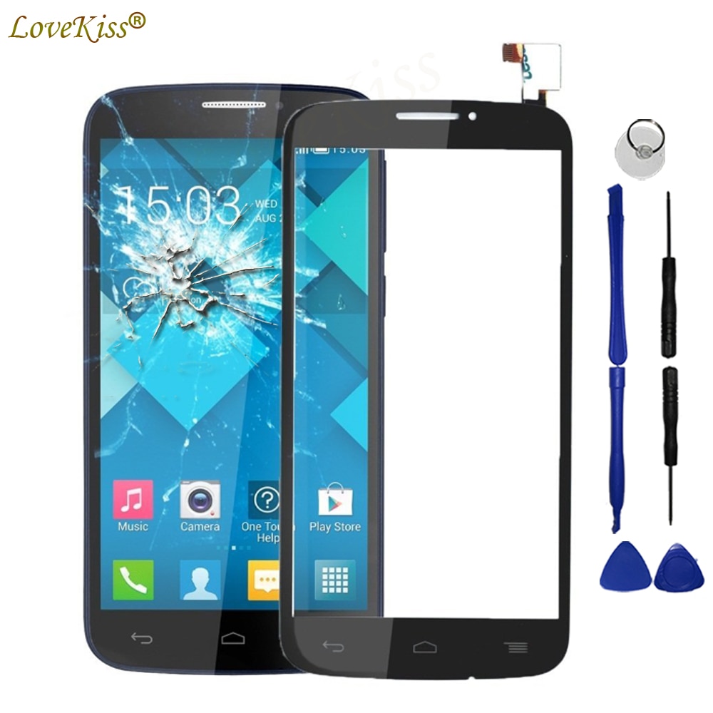 C7 Voorpaneel Voor Alcatel One Touch Pop C7 7040 7041 7041D 7041X OT7040A Touch Screen Sensor LCD Display Digitizer glas Cover