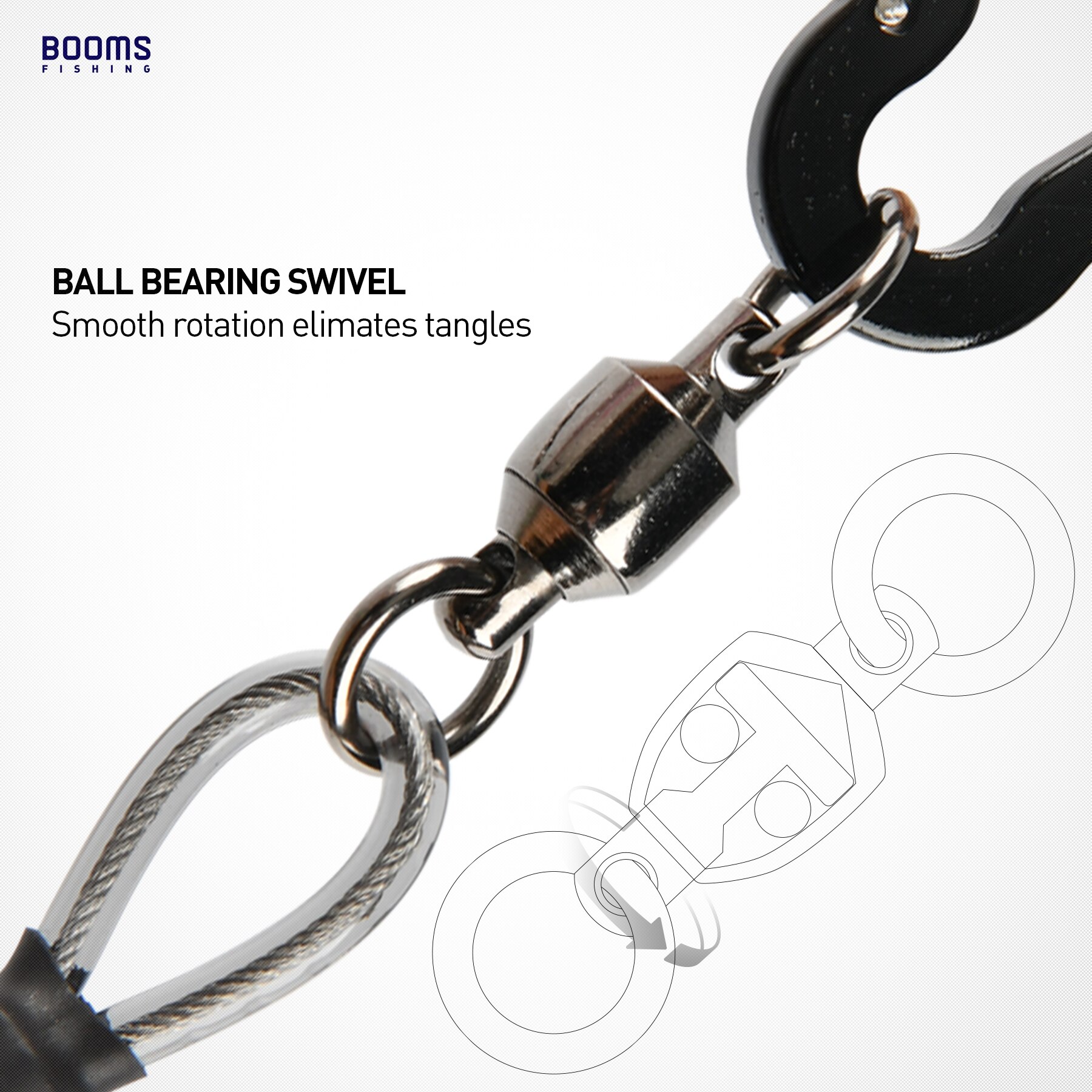 Booms Fishing T02RB1 Fishing Rod Tether Boat Kayak Paddle 2M Heavy Duty Elasticity Lanyard for Fishing Tools Rods Strap 4pcs/Set