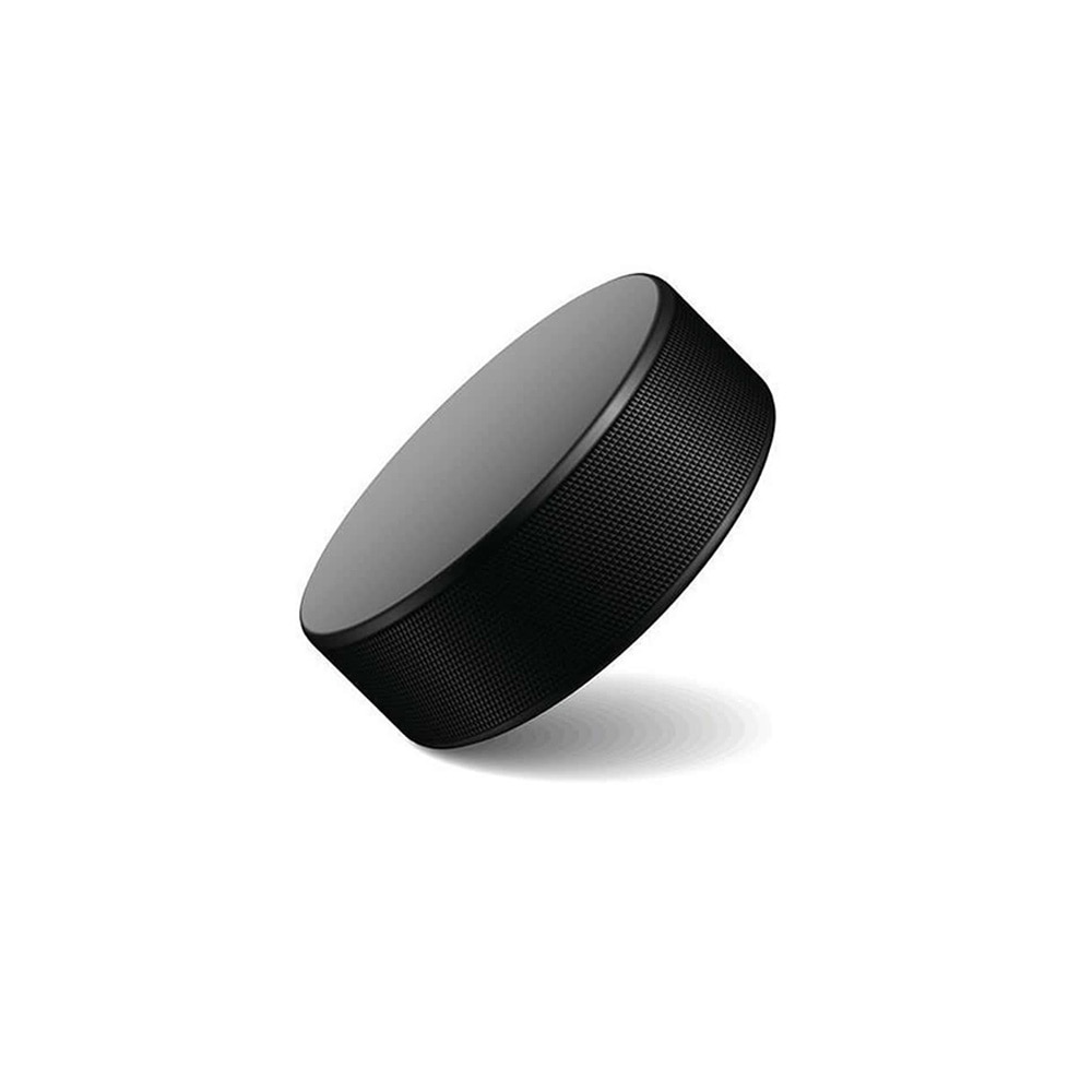 Black Hockey Puck Accessory Replacement Spare Rubber Sport Blank Official Regulation Practical