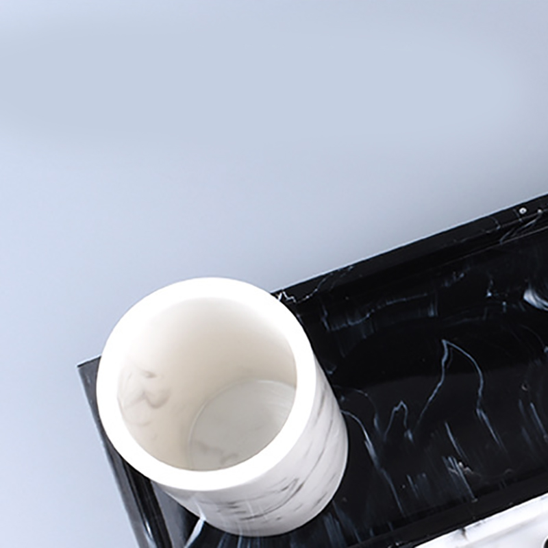 Forfængelighed bakke sort badeværelse forfængelighed bordplader toilet tank opbevaring bakke, hjem marmor sten forfængelighed bakke, organisator bakke til kl