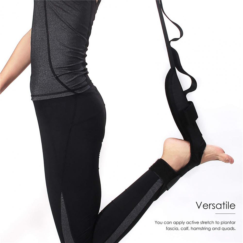 Effektives, universelles, leichtes yogaband mit klettverschluss, geeignet für ballett, gymnastik und yogatraining.