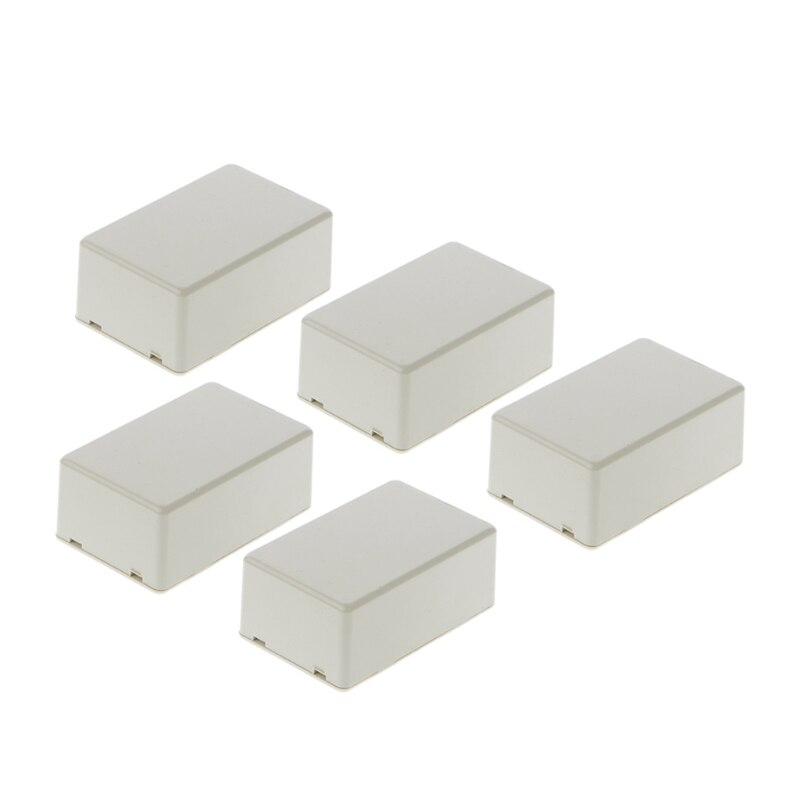 5Pcs Plastic Electronic Project Box Enclosure Instrument Case DIY 70x45x30mm: White