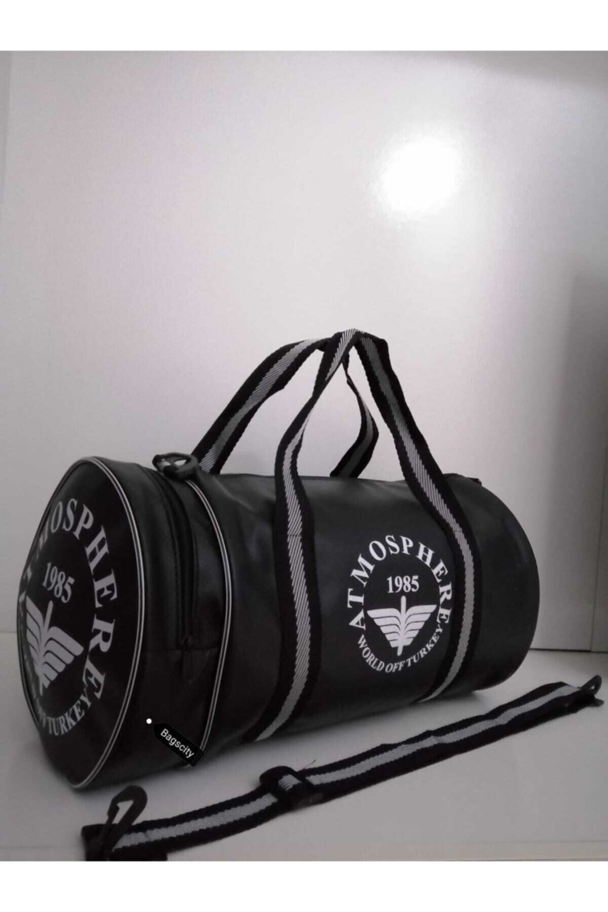 Cilindro Negro Bolsa de deporte y viaje