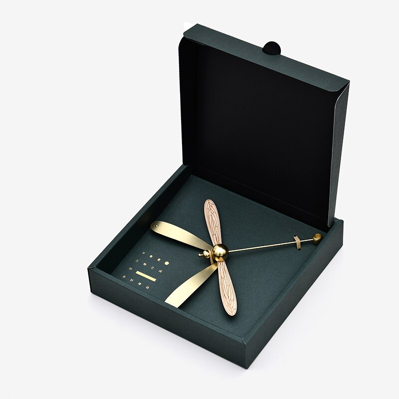 Into the poem dragonfly balance diffuser craft decoration home office solid wood essential oil aromatherapy: Golden