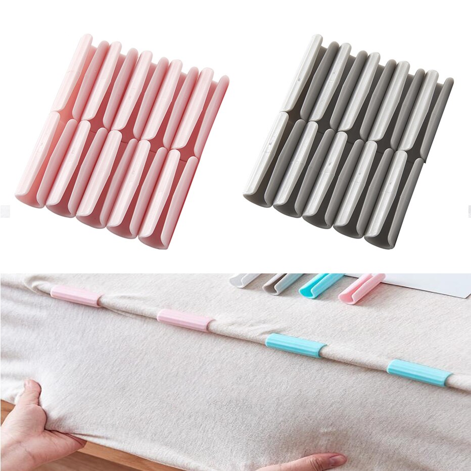 10 Stks/partij Laken Houder Clips Plastic Anti-Slip Laken Bed Cover Grijpers Fasteners Matrashoes Clips