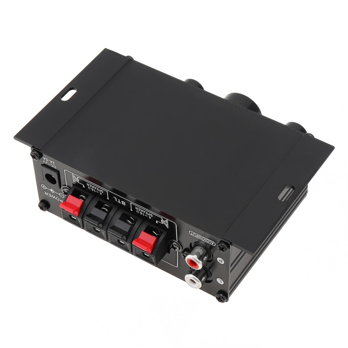 AK170 HIFI Stereo Power Amplifier Audio For Car Karaoke Home Theater 2 Channel Bluetooth Class D Digital Sound Amplifier USB SD