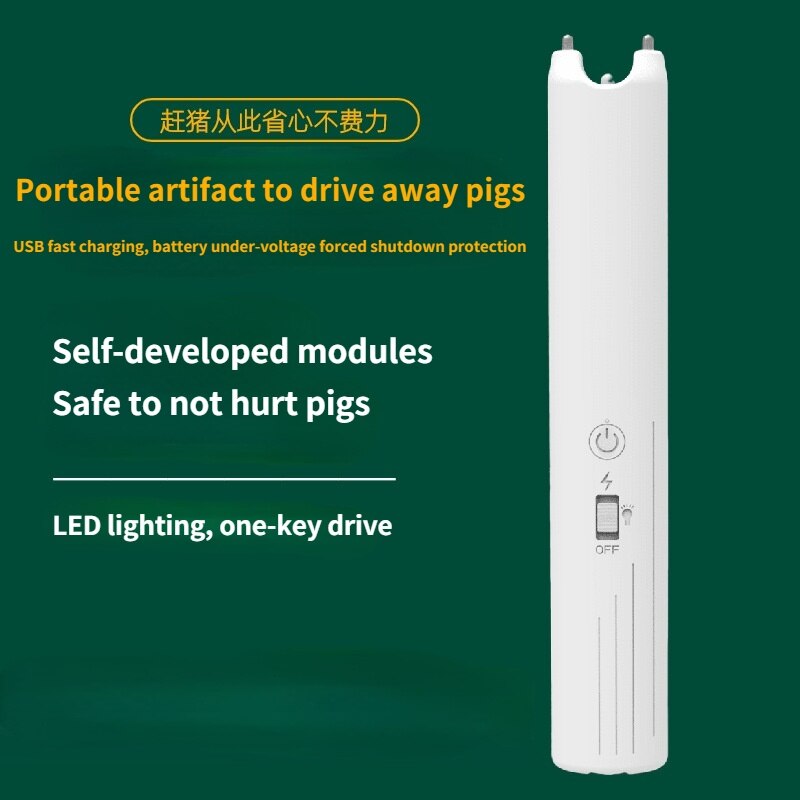 Draagbare Varken-Rijden Fokkerij Elektrische Pig-Rijden Artefact Elektrische Shock High-Voltage Pig Zweep Rijden Vee en Schapen: 7 kV