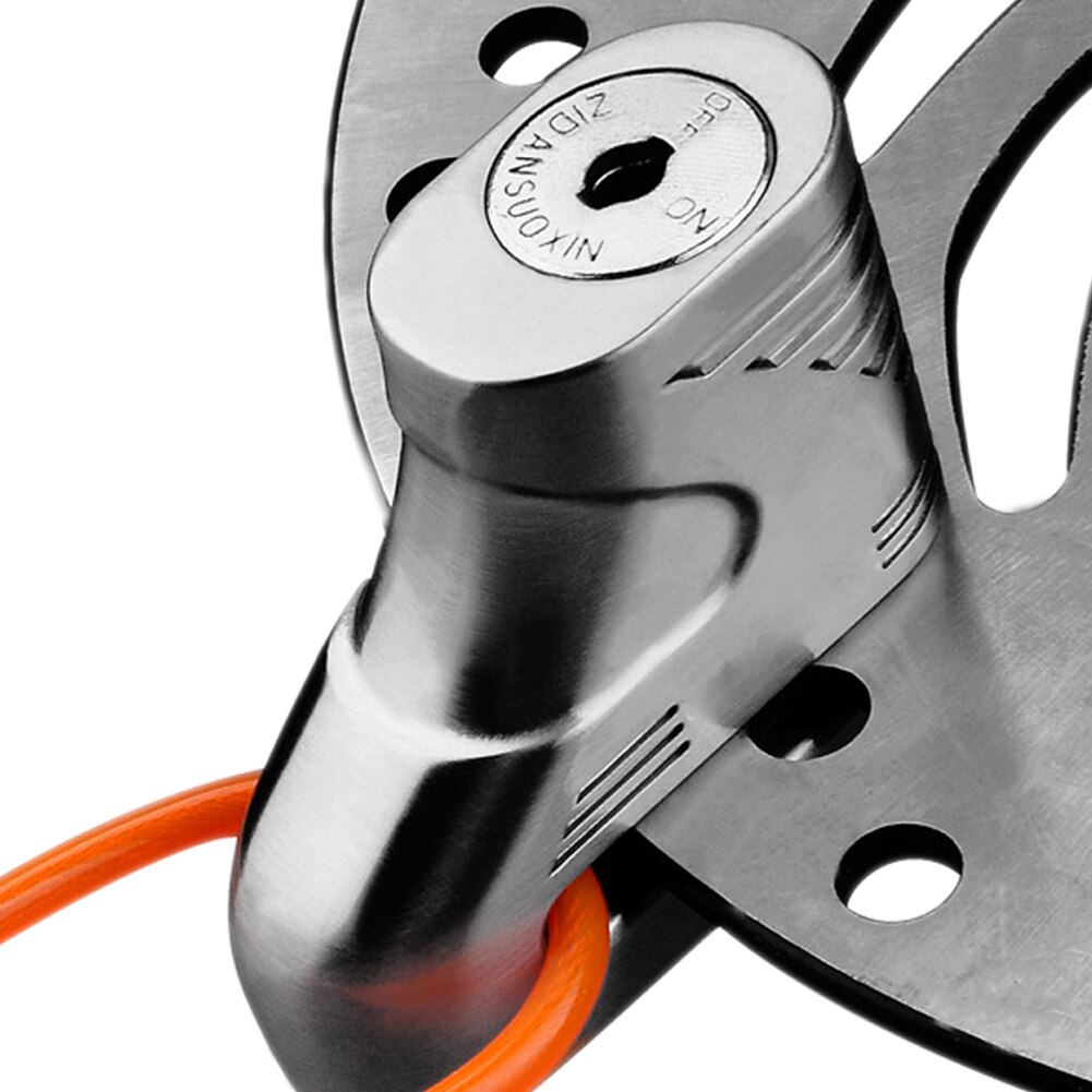 Verrou de sécurité Anti-vol en alliage d'aluminium pour moto, verrou de freins à disques Ultra-haute résistance, verrou de voile robuste, 2 couleurs