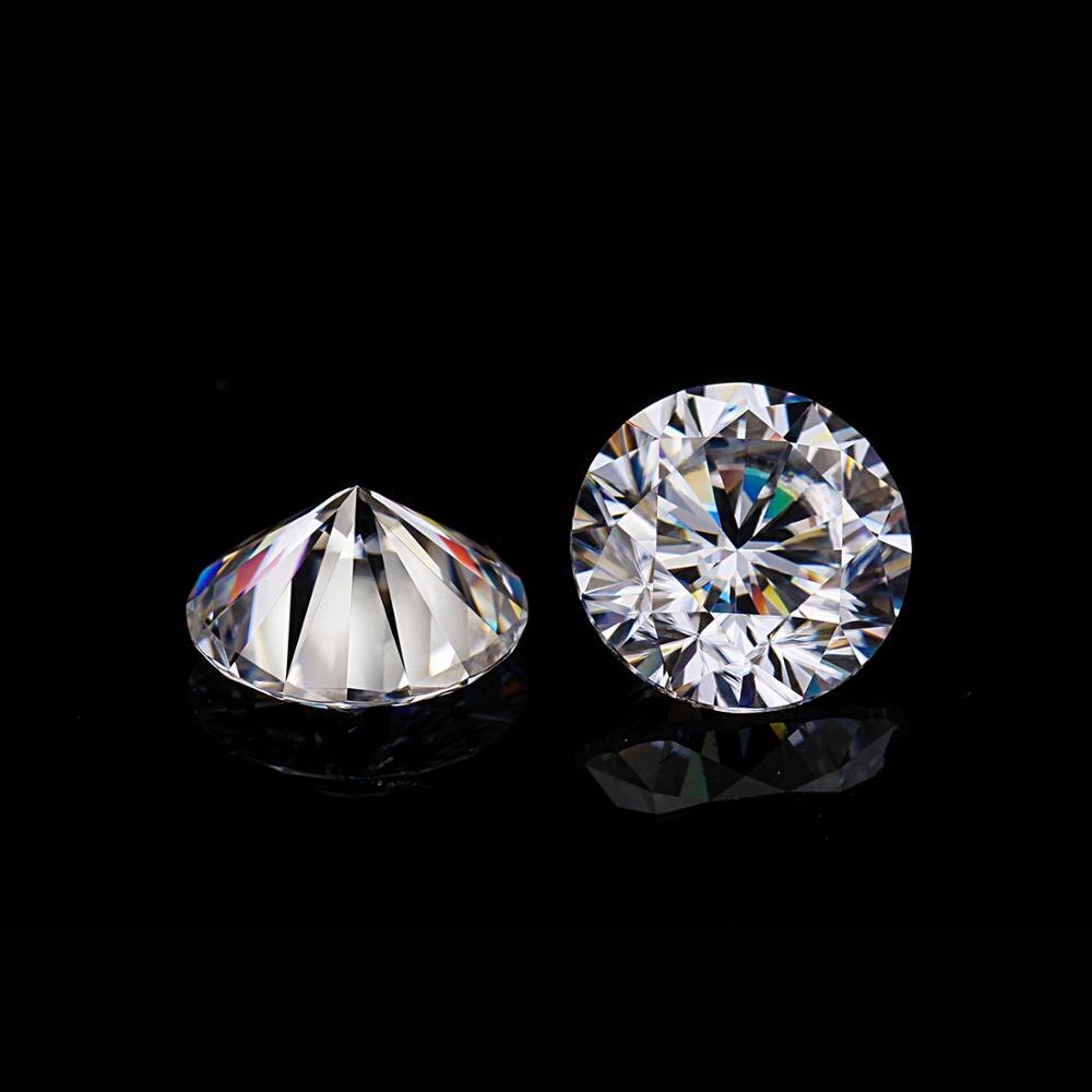 GEM'S BALLET 0.8Ct 6.0mm Ronde Moissanite D Kleur VVS Duidelijkheid Harten en Pijlen Cut Lab Grown Losse Edelsteen voor sieraden Maken