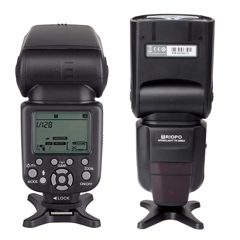 Triopo TR-586EX Flash inalámbrico Flash TTL Flash Speedlite para Nikon Canon EOS 550D 60D 6D 5D Mark II como YONGNUO YN-568EX II