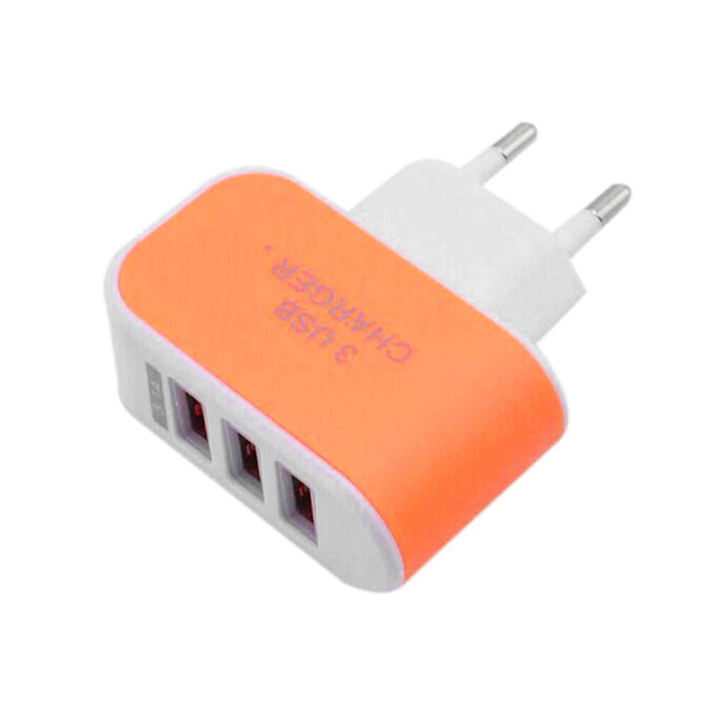 3 Poorten Triple Usb-poort Muur Home Reizen AC Charger Adapter EU Plug Mobiele Telefoon Oplader: EU Plug / NO.4