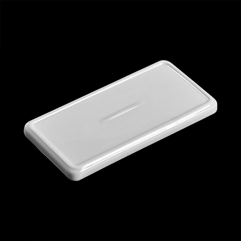 Bathroom Toothbrush Ceramic Base White Porcelain Trays Rectangle Holder Stand Sanitary Storage Bathroom Accessories