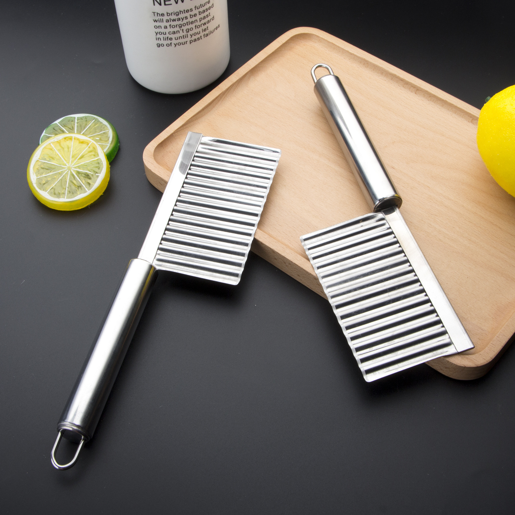 Stainless Steel Potato Cutter French Fries Knife Cheese Grease Knife Cake Cheese Corner Knife Kitchen Baking Gadgets