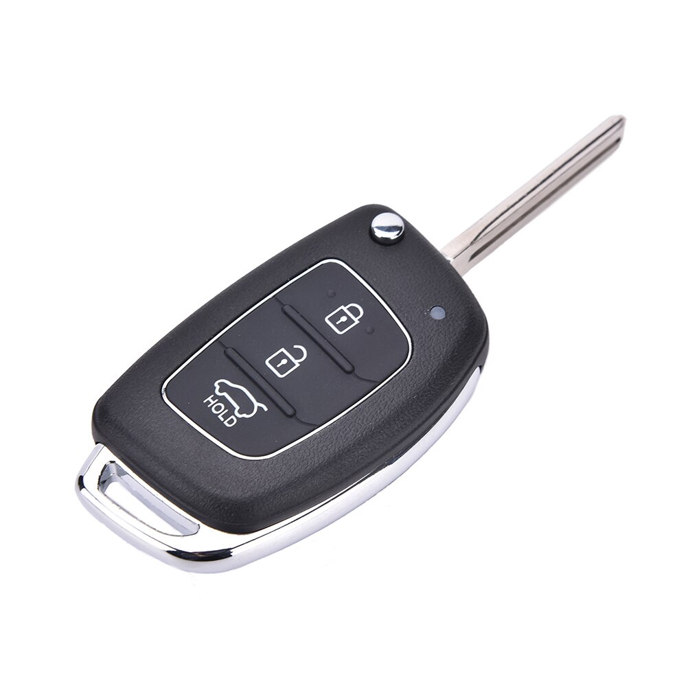 3 Knop Flip Sleutel Shell Fit Voor Hyundai Ix45 Santa Fe Remote Key Case Fob