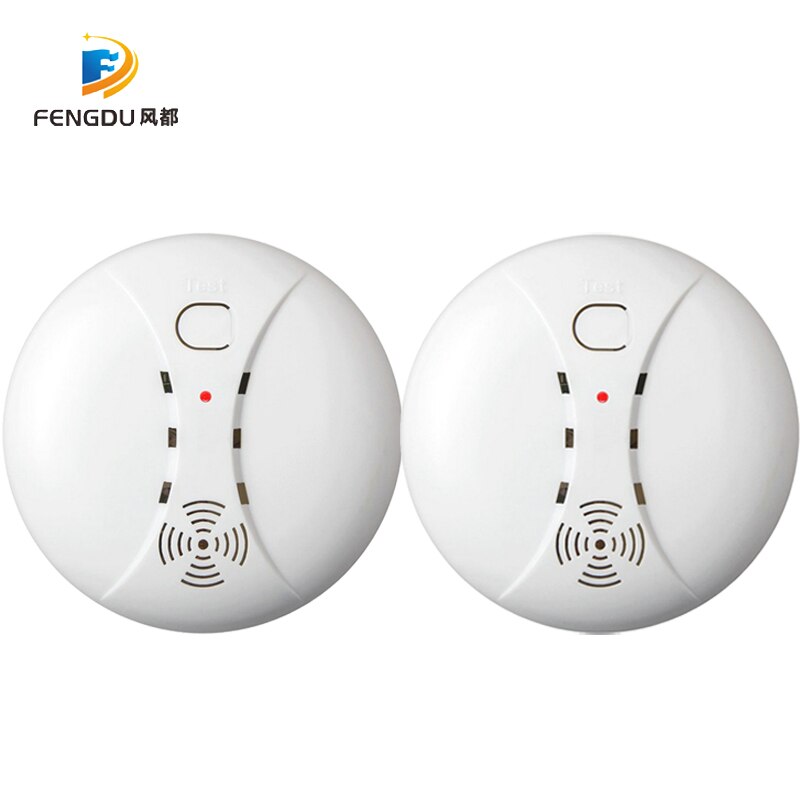 High Quatity 433MHZ Wireless Fire Alarm Sensor Fire Protection Smoke Detector for Indoor Kitchen Home Alarm Security System