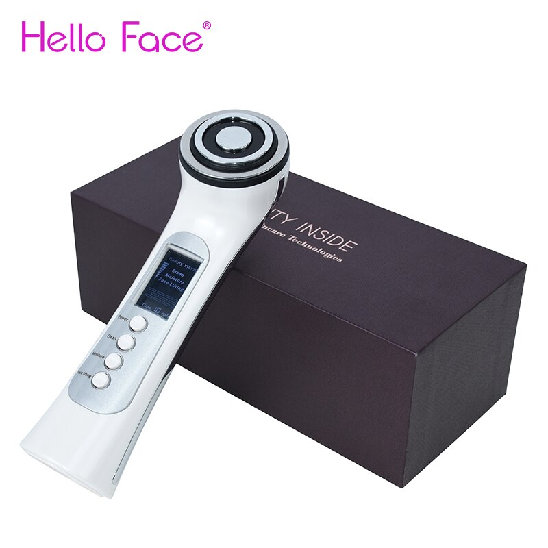 RF EMS Facial Lifting Beauty Machine Radio Mesotherapy Electroporation LED Photon Face Skin Rejuvenation Tighten Device
