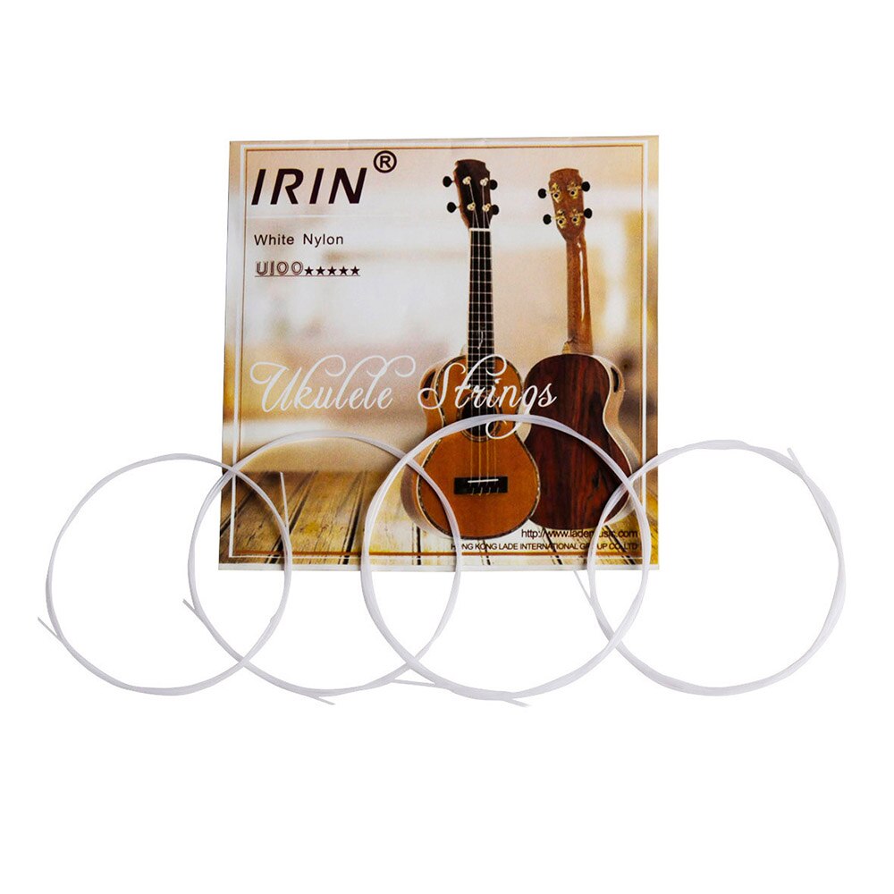 4 Pcs/set Soprano Ukulele Ukelele Uke Strings Set Nylon Ukulele Strings Replacement Part Stringed Instrument Accessories: U100 White