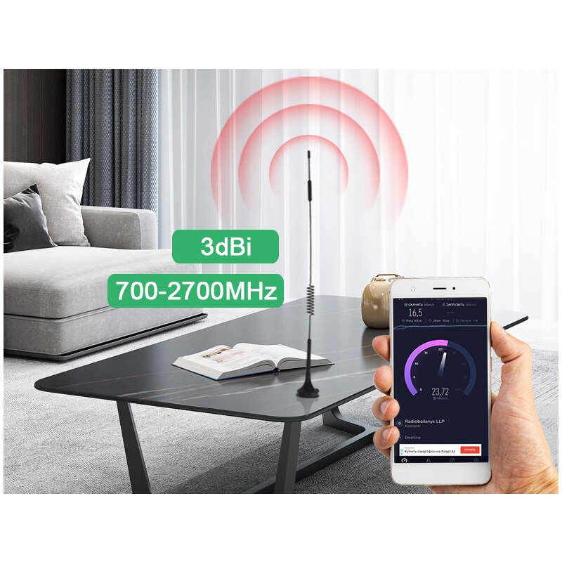 Amplificador de teléfono móvil GSM 2G 3G 4G, repetidor de señal, ganancia de 65dB, Kit de antena amplificadora de red móvil para el hogar