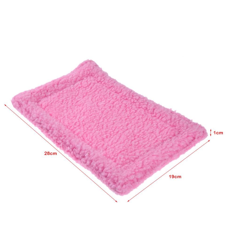 Suave lana de alfombra de hámster cojín de hámster para mascotas Mat erizo ardilla manta Guinea cerdo cama productos para cama de Mascota