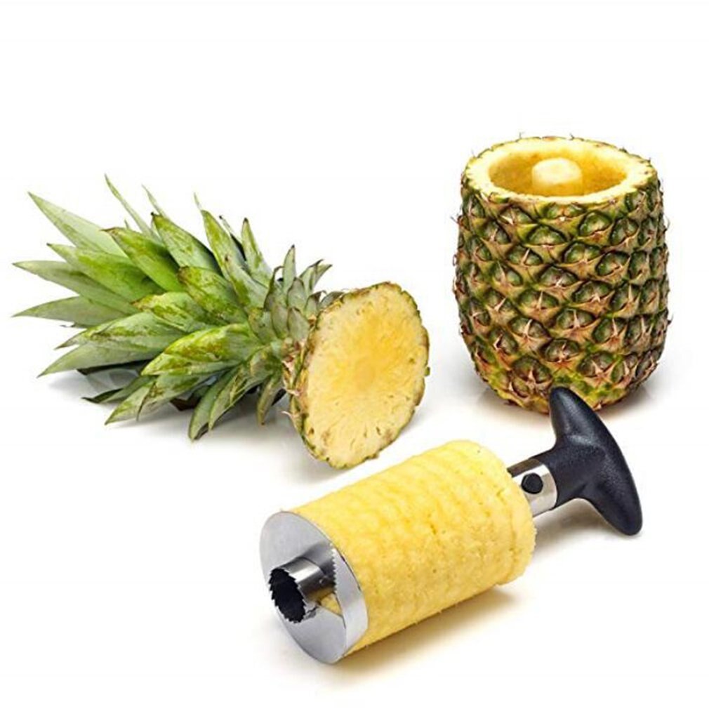 Stainless steel pineapple knife Fruit Cutter Pineapple Heart Puller Peeling Multifunctional Peeler Fruit Knife