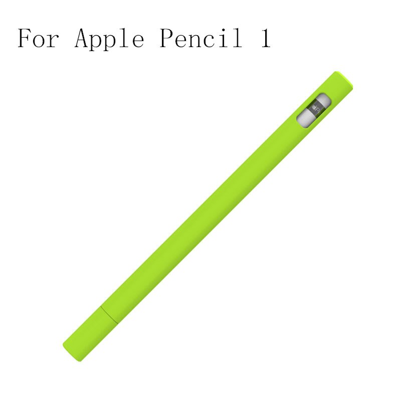 Cute Candy Color Silicone Pencil Case Cap For Apple Pencil 2/1 For iPad Tablet Touch Pen Stylus Cartoon triangl Protective Cover: WS208-1-5