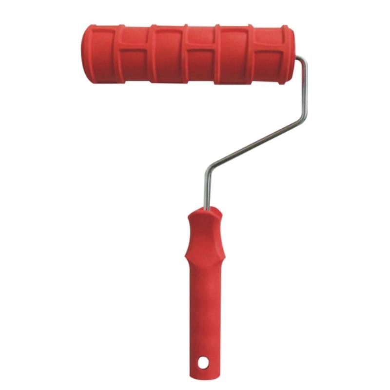 Rodillo de goma de pintura en relieve con patrón de flores de árbol de grano de 7 pulgadas para decoración creativa de pared de tienda de oficina en casa herramientas de pintura