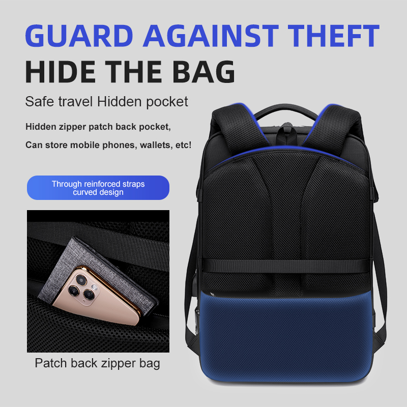 Wiersoon Large Capacity Men Backpacks 15.6 Inch Laptop Backpack USB Charging Headphone Bags Business Travel Backpack