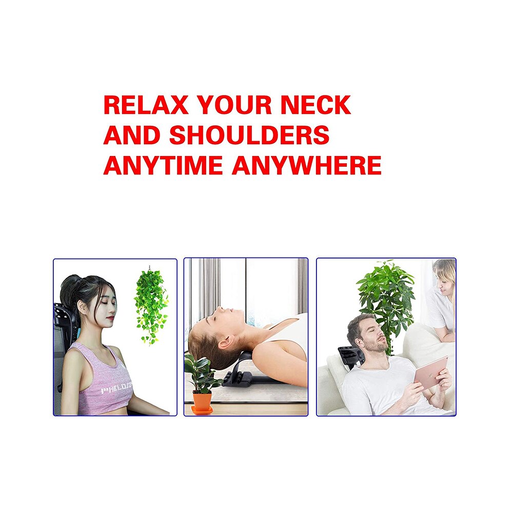 Civière de cou pour masseur de cou, soulagement de la douleur, Massage du dos, relaxation des muscles des épaules, oreiller de soutien Cervical, dispositif de Traction cervicale