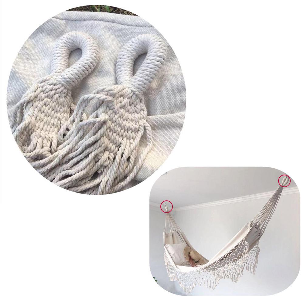 2 person hängmatta boho stor brasiliansk macrame frans dubbel deluxe hängmatta gungstol ut/inomhus hängande hängmatta gungor dec