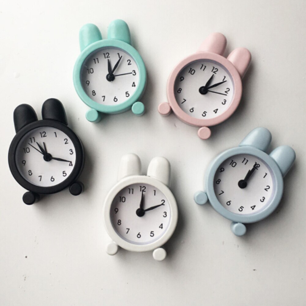 Mini Alarm Clock Metal Small Electronic Clock office student kid bed clock