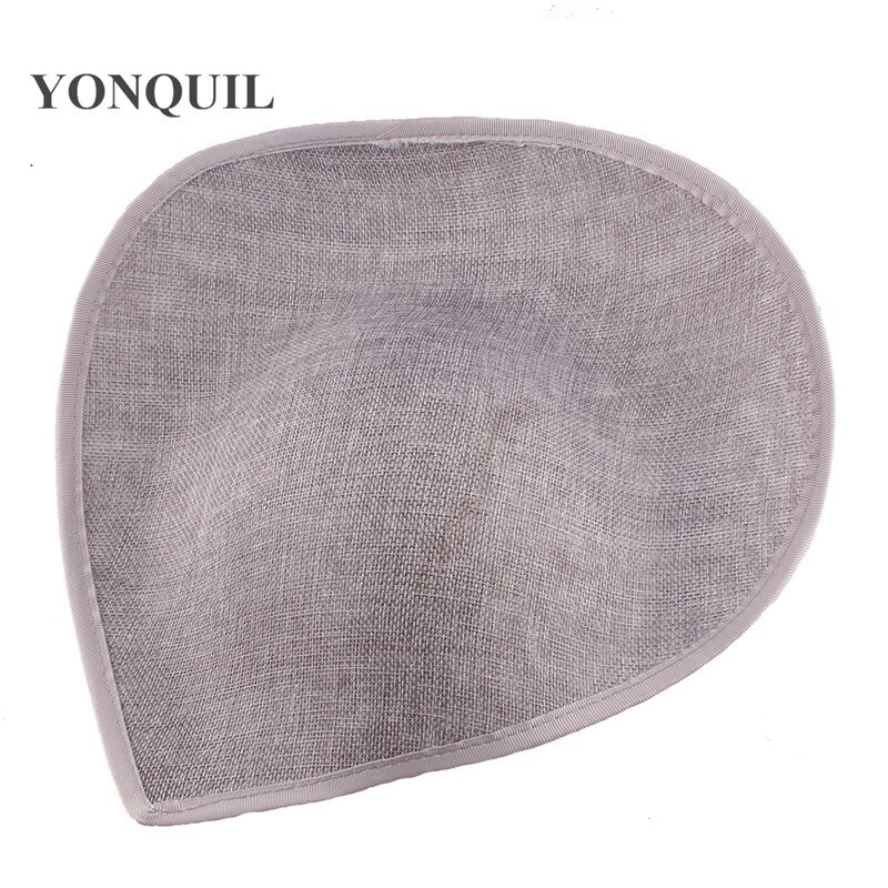 Lot de 30 cm grandes bases de fascinateur de mariage pour femmes, accessoires de coiffure à faire soi-même, chapeaux fascinateurs, couvre-chefs vintage, 5 pièces/lot: Gris
