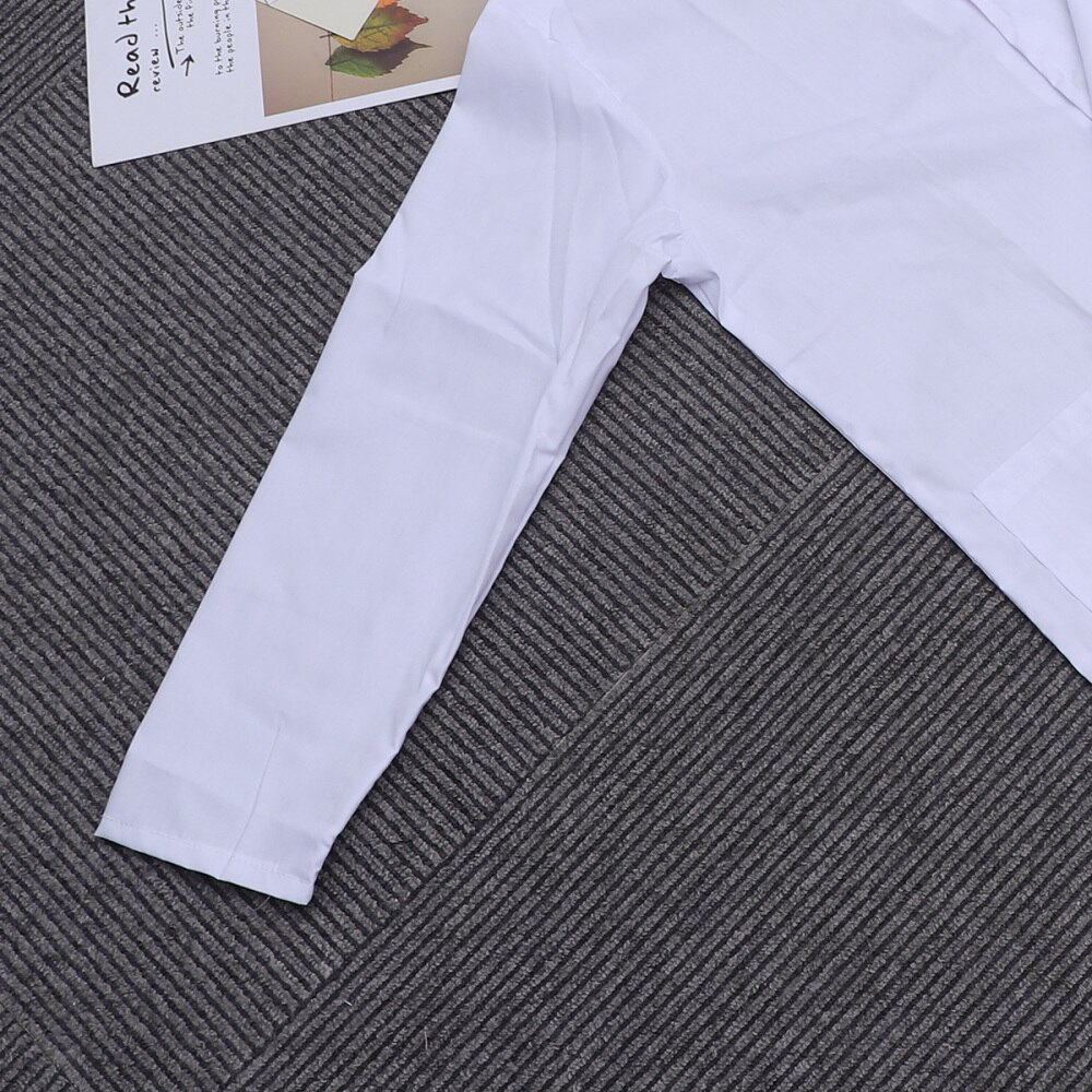 1pc Kids Lab-gown Children's White Coats Childern Thin White Coats for Kids Proformance (Small Size)