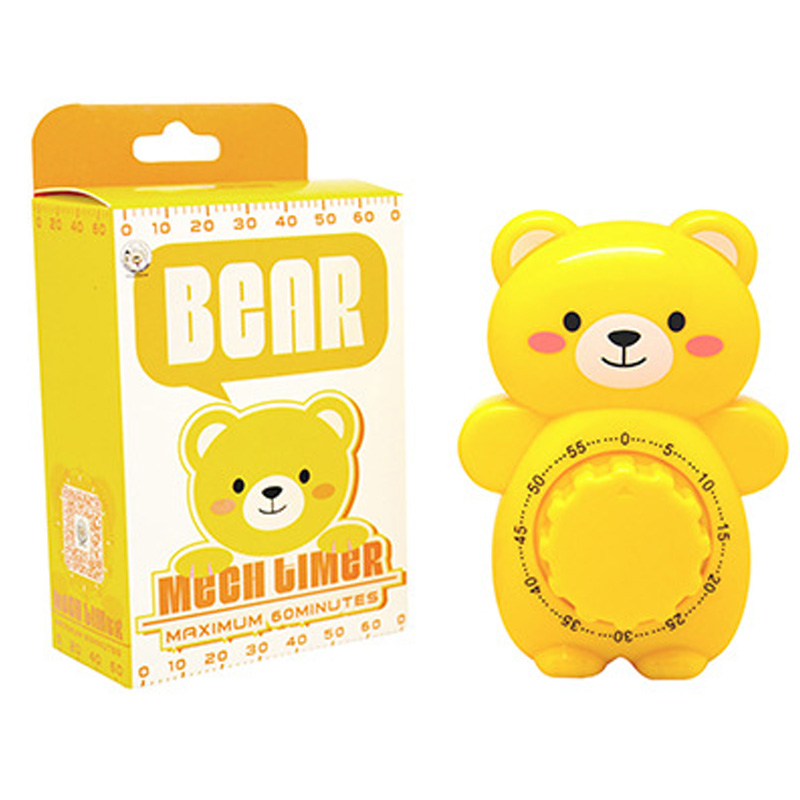 Kitchen Timers Time Alarm Noon Break Cooking Machine Timer Kitchen Tools Gadgets Dining Bar Household Merchandises: Yellow