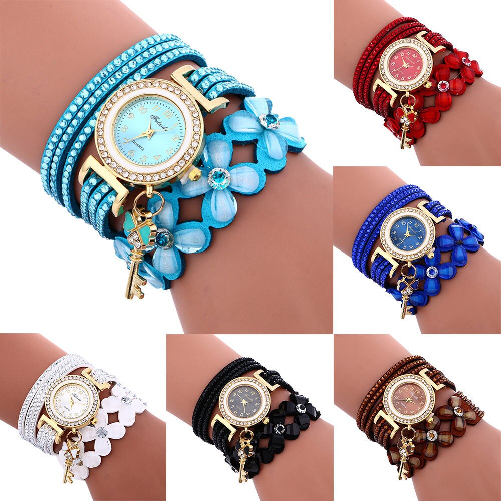 Women Watch relogio feminino Chimes Diamond Leather bracelets for women clock Ladies Watch Wrist Watch