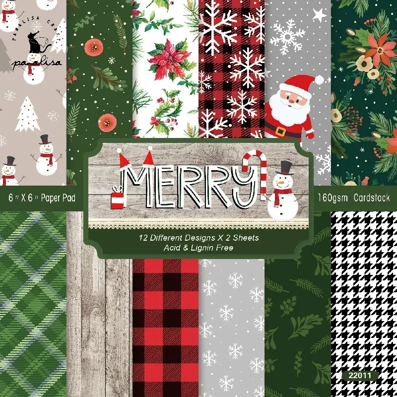 Bastel papier Weihnachten DIY Scrap booking Material Papier karte machen Hintergrund papier einseitiges Muster
