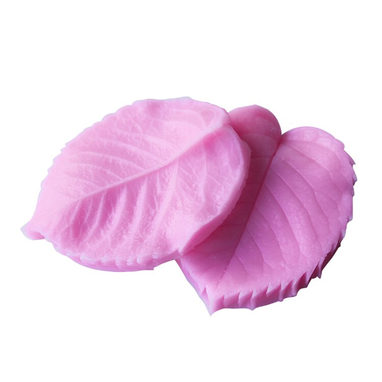 Molde de silicona para fondant de hojas, decoración de boda para cocinar flores en 3D, moldes para manualidades de azúcar, molde para pasteles DIY de hojas