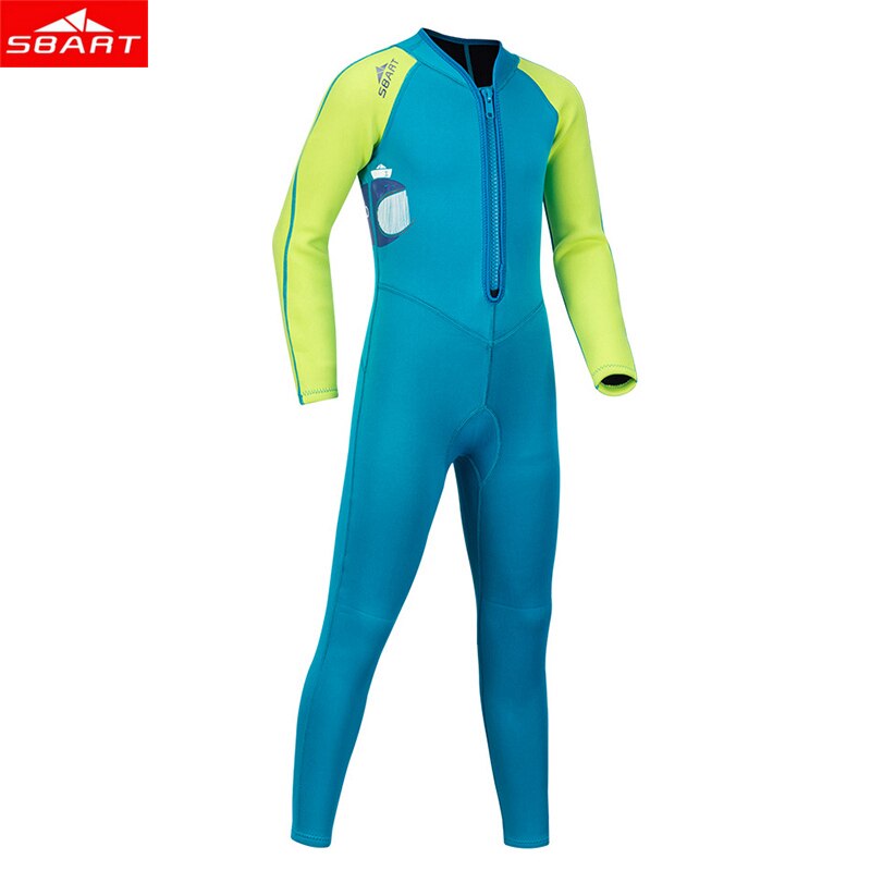Sbart 2Mm Een Stukken Kinderen Warm Neopreen Wetsuits Kinderen Swimwears Duikpakken Lange Mouwen Jongens Meisjes Surfen Rash guards