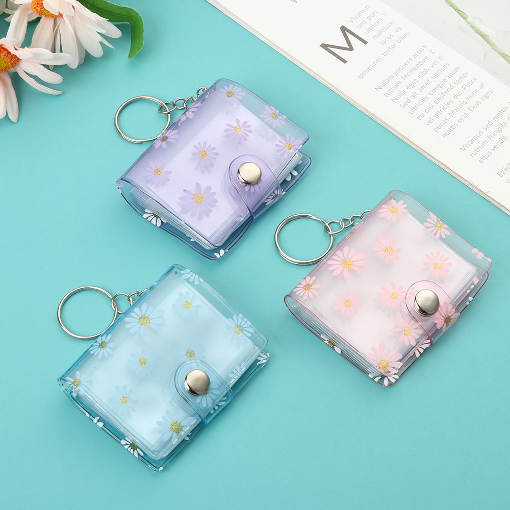 Mini porte-clés album photo Liberty, petit pendentif album photo avec porte-clés, porte-clés de poche de stockage photo portable ID, 2 ", 20