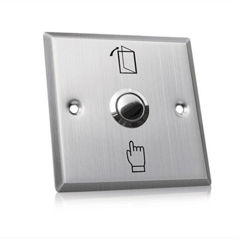 Small Stainless Steel Switch Access Control Exit Push Release Button For Door Home Security