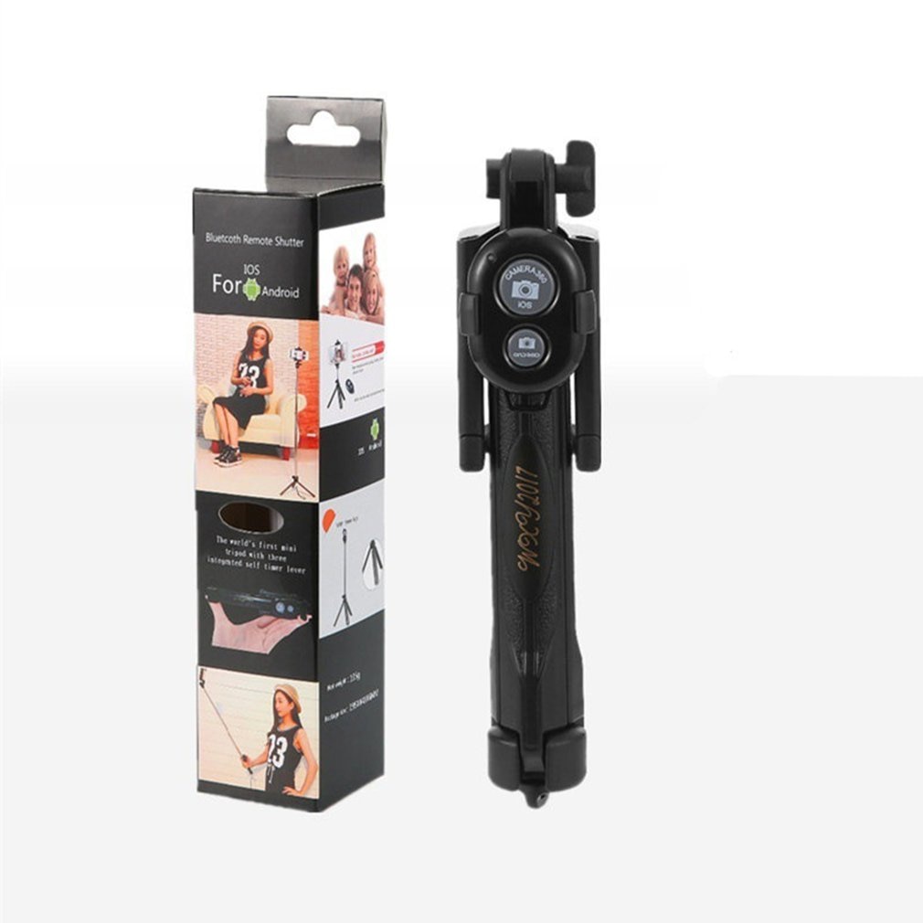 Tripod Selfie Stick Mobilholder med Fjernbetjening til Android iOS