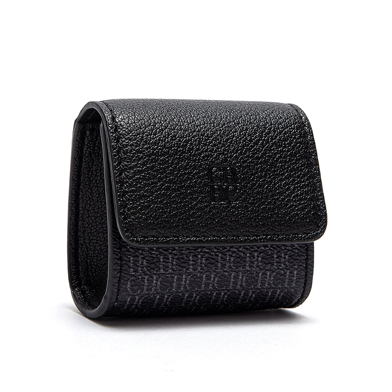CHCH Mini Bag Zero Wallet with Hanging Rope: black